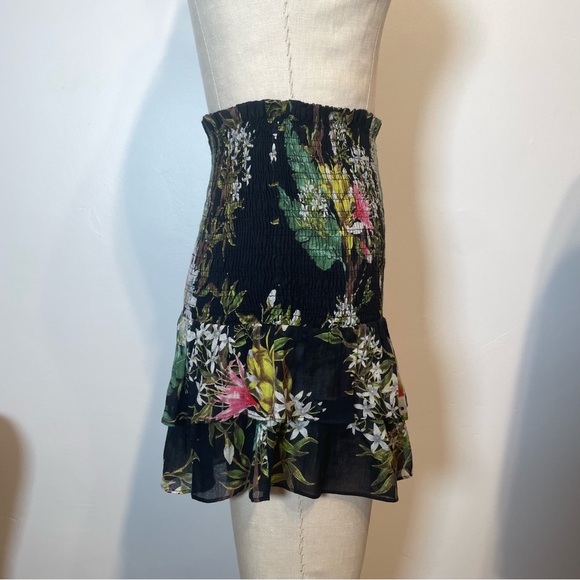 ISABEL MARANT Etoilé Smocked Floral Skirt - Picture 4 of 8